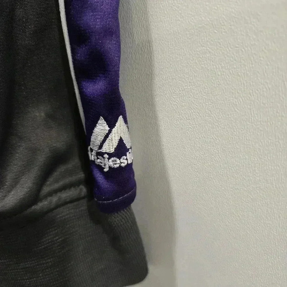 Minnesota Vikings Full Zip Track Jacket 3X Embroidered Logos Majestic NFL - Picture 7 of 8